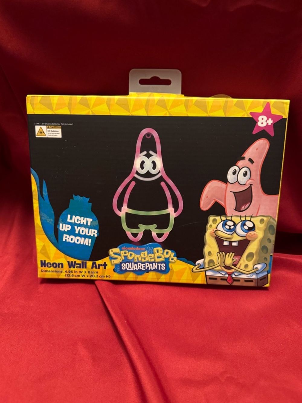 NIB- SpongeBob SquarePants Neon Patrick Wall Light